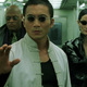 Sereph, Morpheus and Trinity on a train.